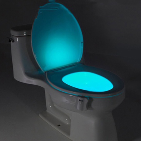 8-COLOR LED SENSORED TOILET POTLIGHT 8-COLOR LED SENSORED TOILET POTLIGHT