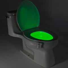 8-COLOR LED SENSORED TOILET POTLIGHT 8-COLOR LED SENSORED TOILET POTLIGHT