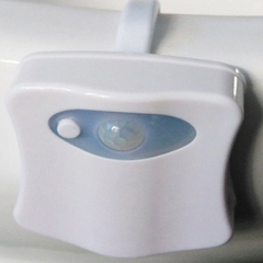 8-COLOR LED SENSORED TOILET POTLIGHT 8-COLOR LED SENSORED TOILET POTLIGHT